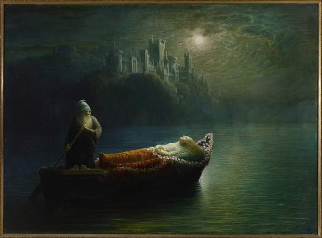 Detail of The Death of Elaine, 1877 by Homer Watson