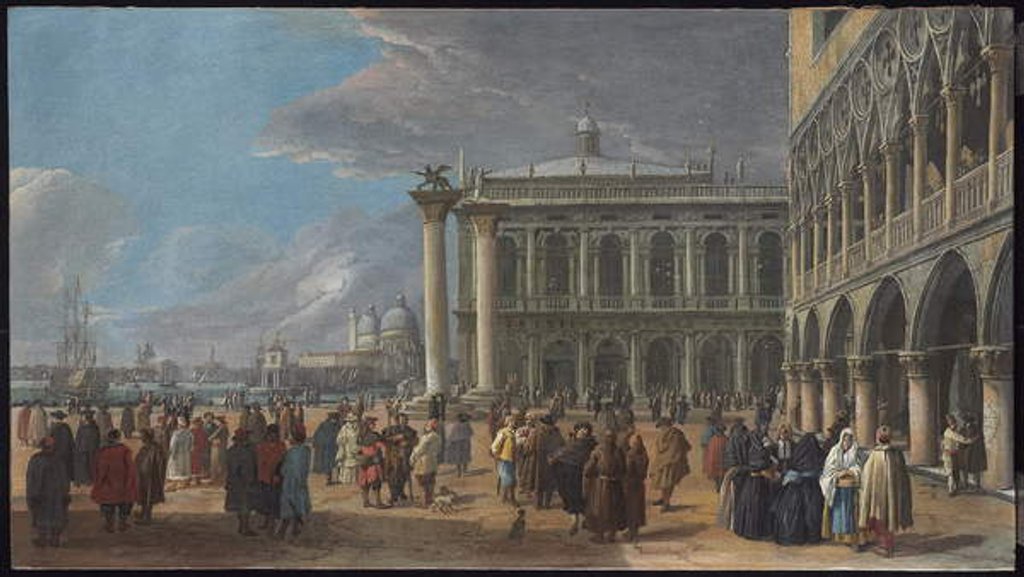 Detail of The Molo Looking West by Luca Carlevaris