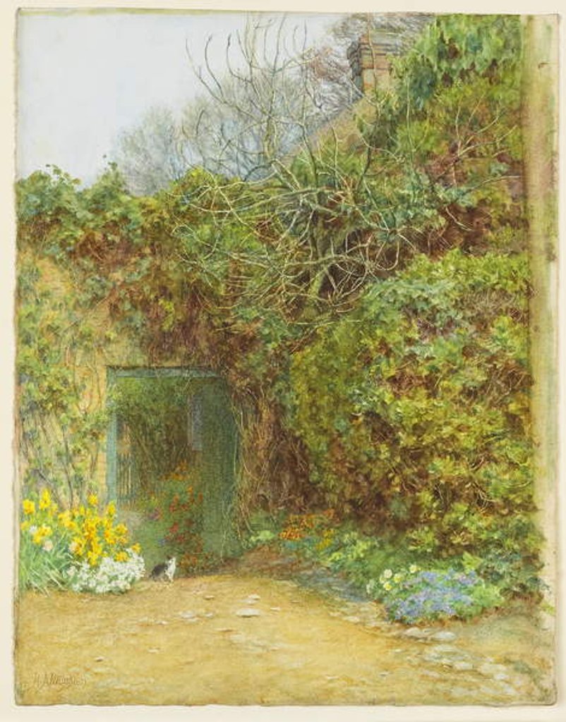 Detail of The Dairy Door, Farringford, Lord Tennyson's Home, c.1890 by Helen Allingham