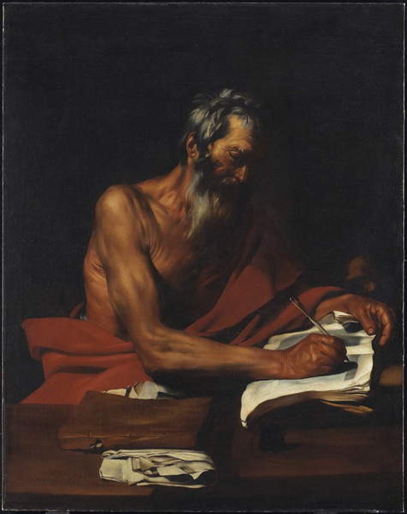 Detail of Saint Jerome, 1614-15 by Jusepe de Ribera