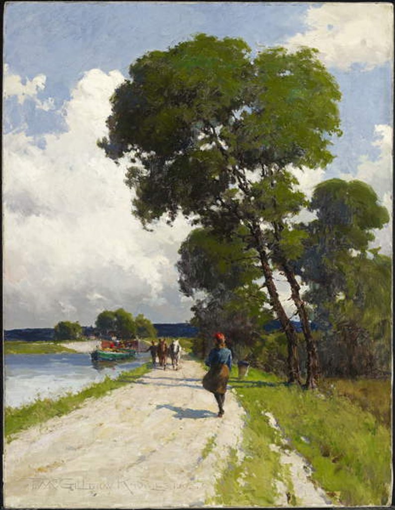 Detail of A Breezy Day, 1903 by Farquhar McGillivray Knowles