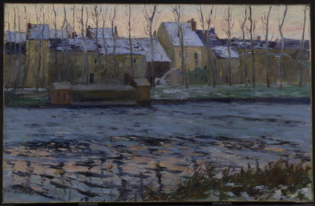 Detail of Moret, Winter, 1895 by Maurice Galbraith Cullen