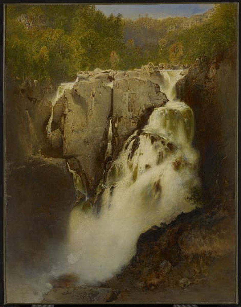 Detail of Falls of Ste. Anne, Quebec, 1865 by Otto Reinhold Jacobi