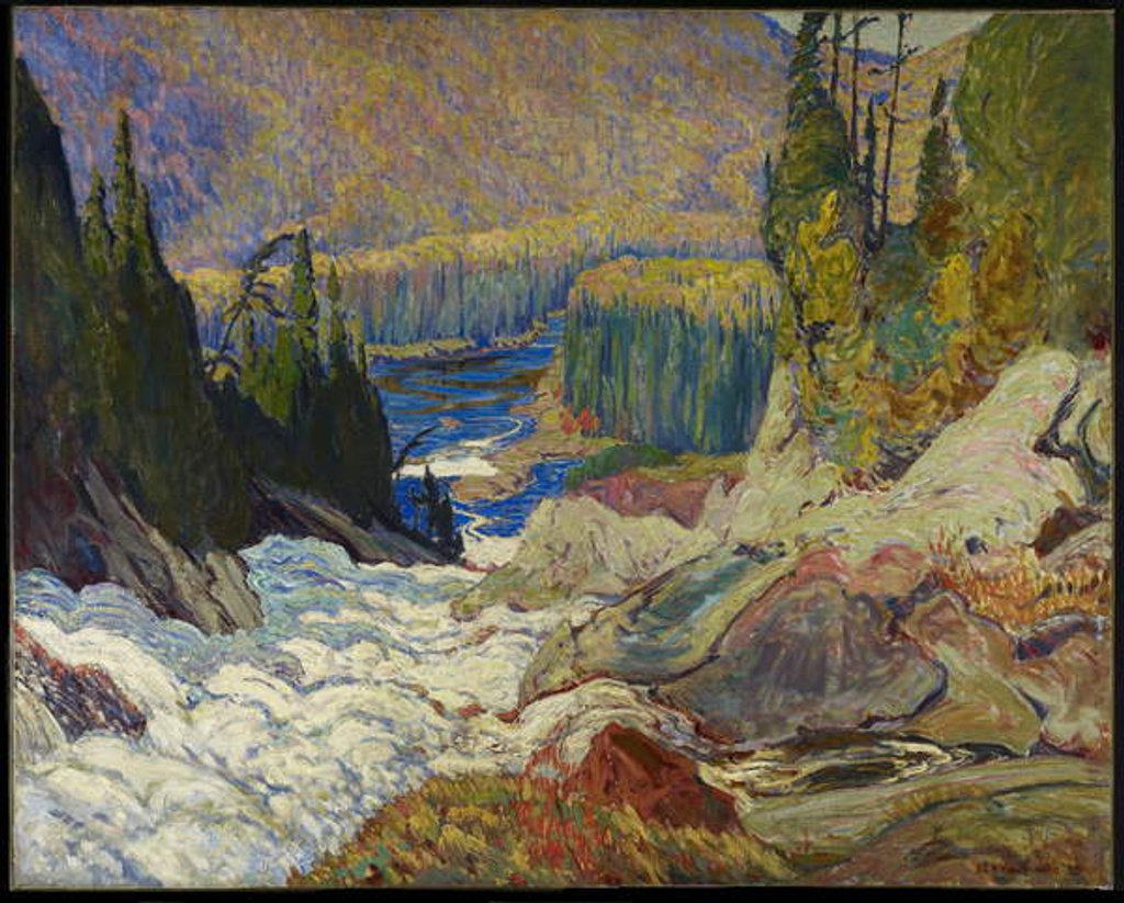 Detail of Falls, Montreal River, 1920 by James Edward Hervey Macdonald