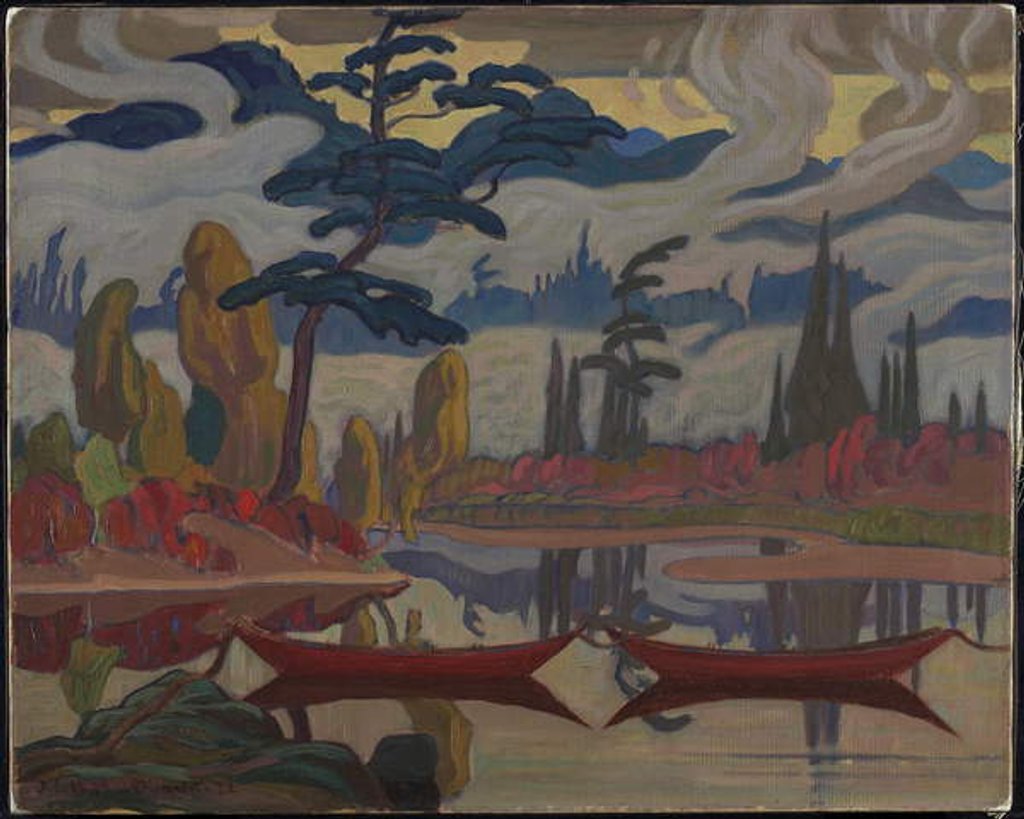 Detail of Mist Fantasy, Northland, 1922 by James Edward Hervey Macdonald