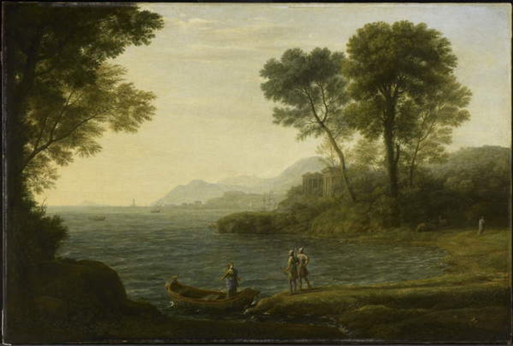 Detail of The Embarkation of Carlo and Ubaldo, 1667 by Claude Lorrain