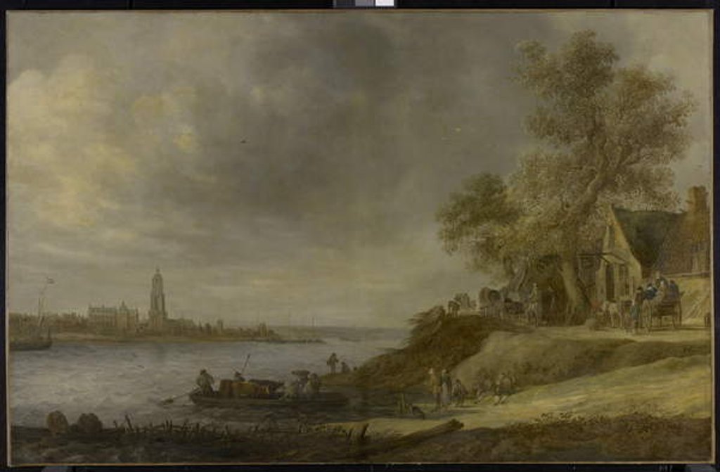 Detail of View of Rhenen, 1641 by Jan Josephsz van Goyen