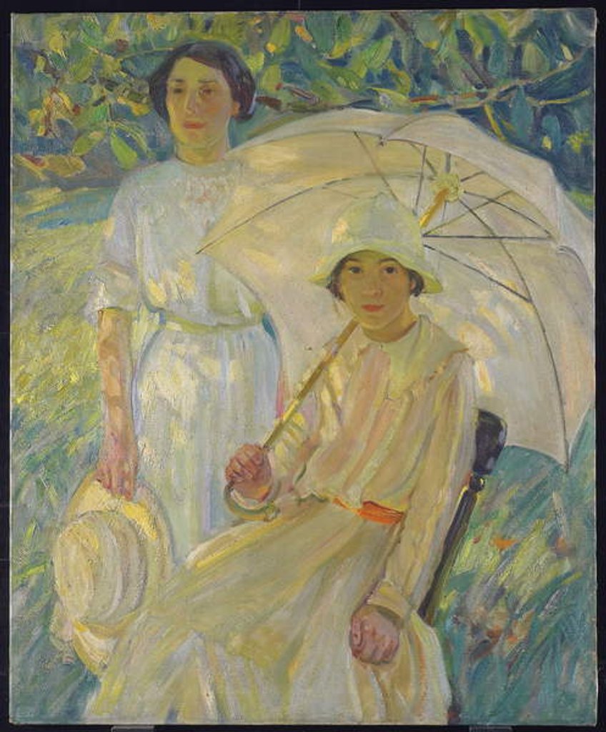 Detail of White Sunshade #2, c.1912 by Helen Galloway McNicholl