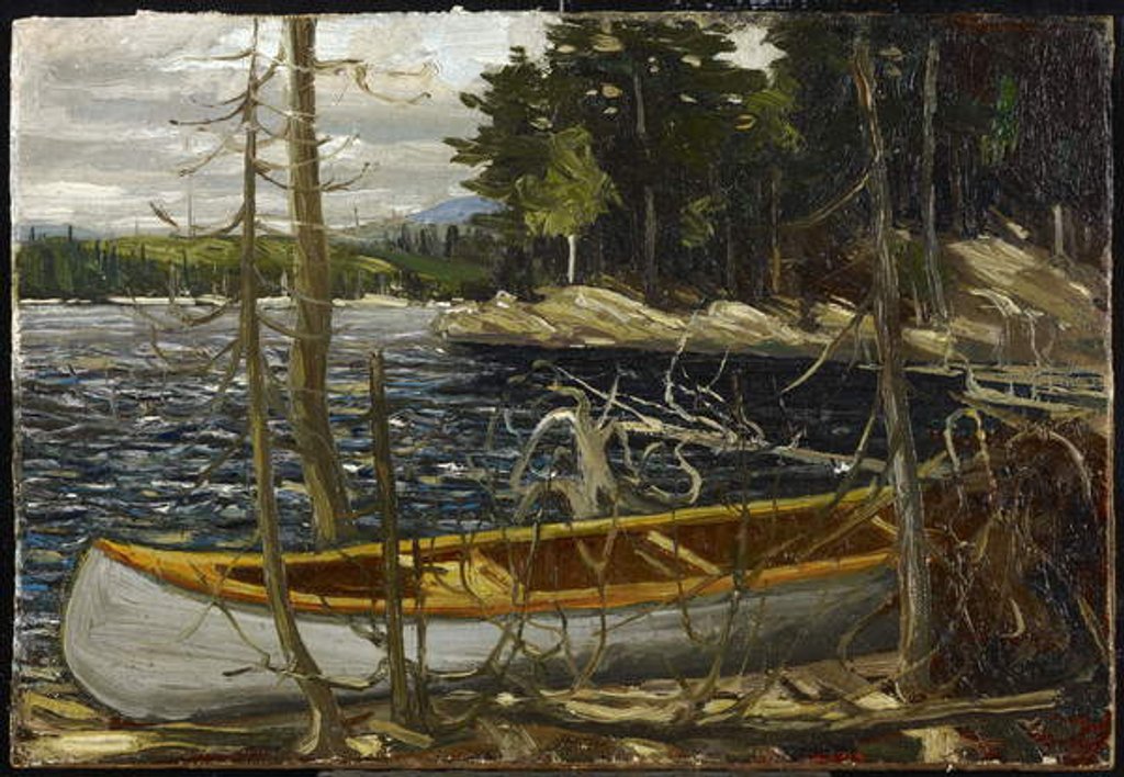 Detail of The Canoe, Spring or Fall 1914 by Thomas John Thomson