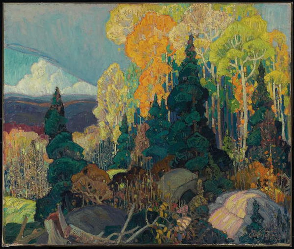 Detail of Autumn Hillside, 1920 by Franklin Carmichael