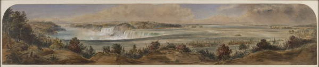Detail of Extensive View of Niagara Falls from Above, c.1865 by Washington F. Friend