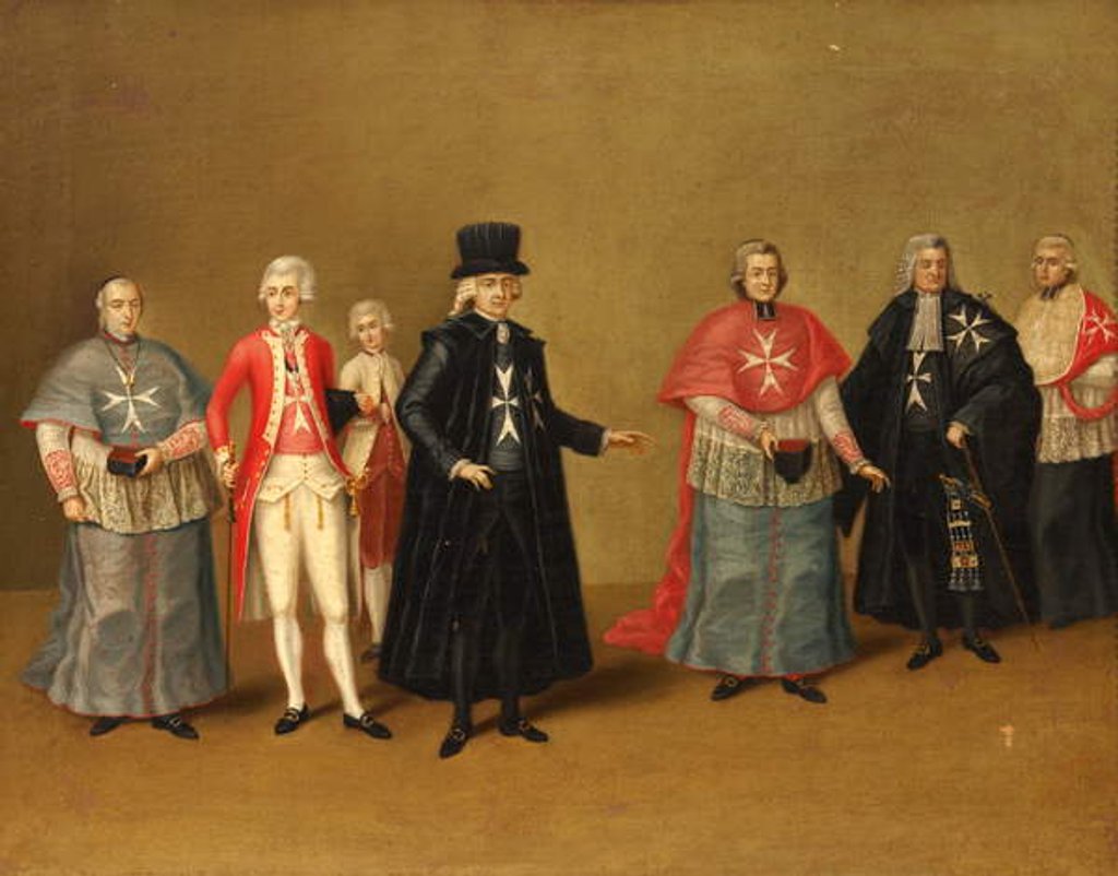 Detail of Officers of the Knights of Malta by Antoine de Favray