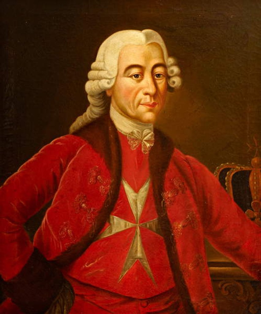 Detail of Grand Master Emmanuel de Rohan by Antoine de Favray