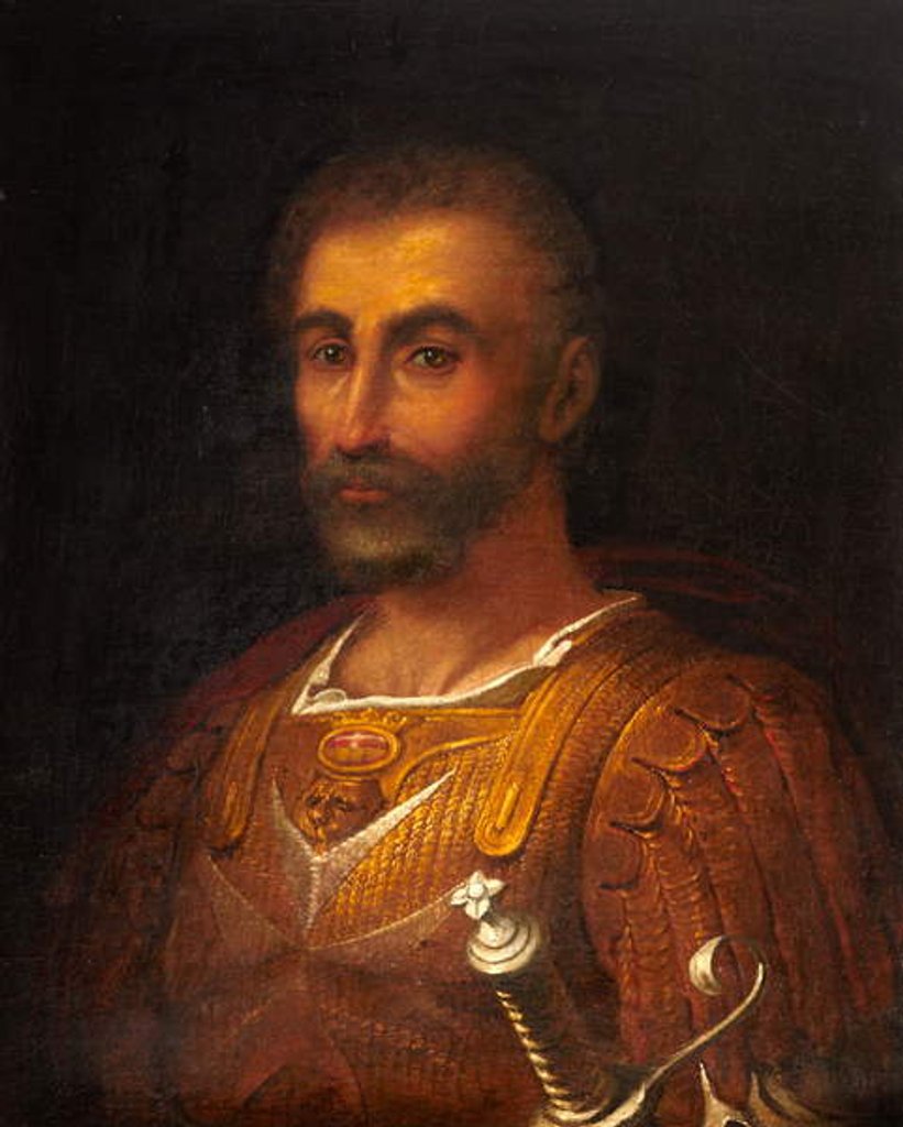 Detail of Grand Master Guillaume de Villaret by Maltese School