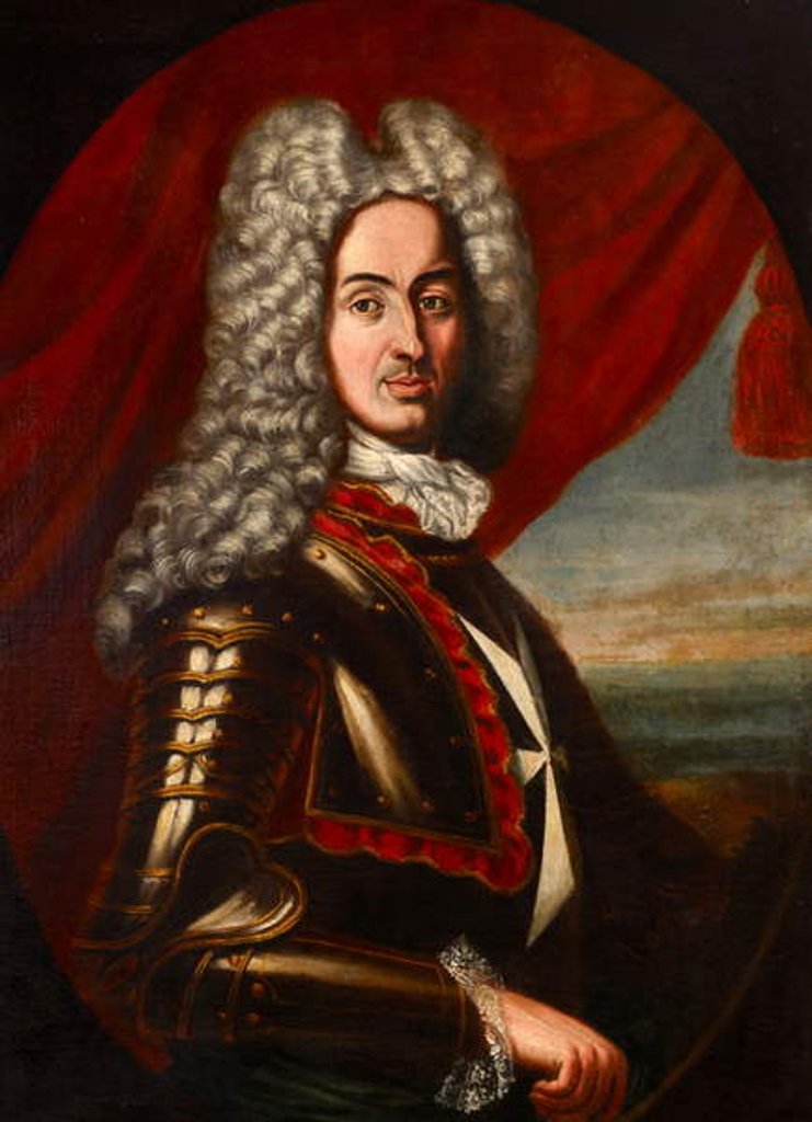 Detail of Grand Master Raimon de Perellos by Maltese School