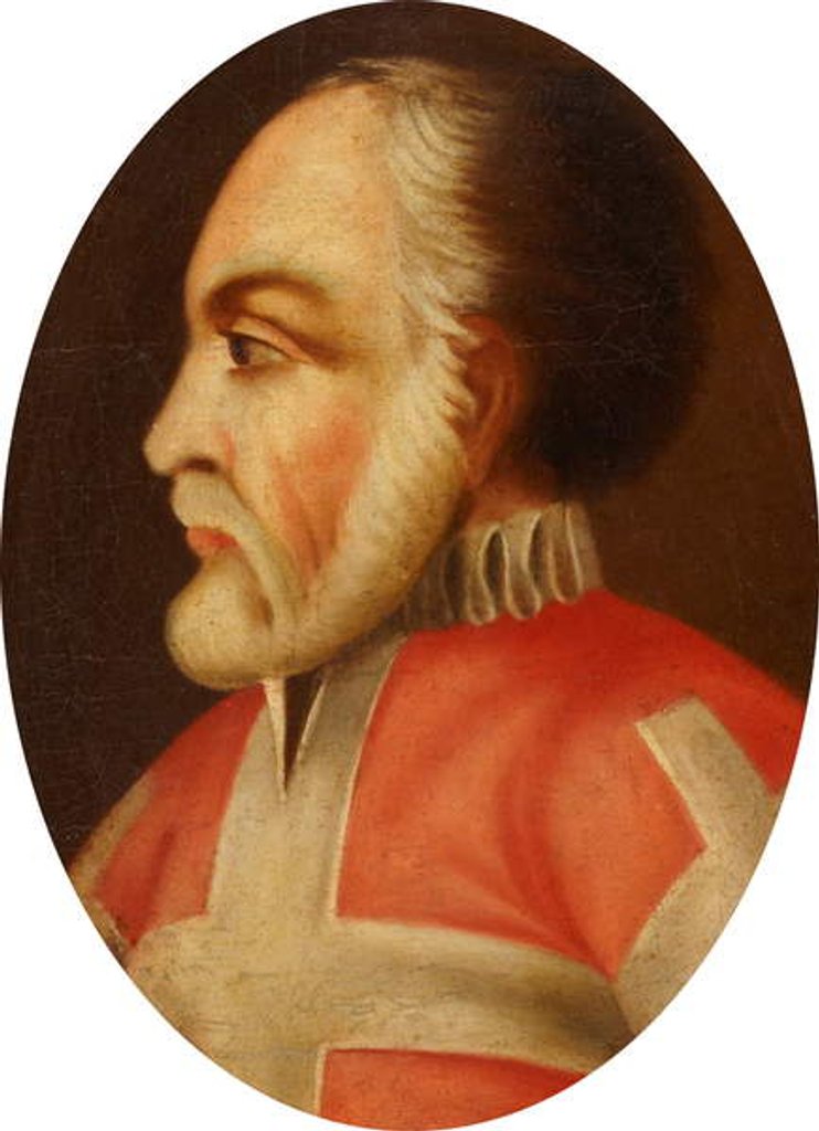 Detail of Grand Master Jean de la Valette by Maltese School