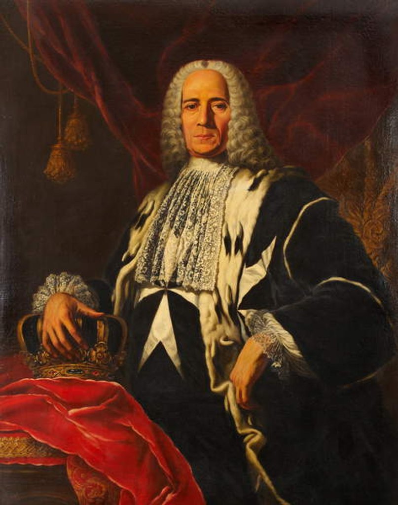 Detail of Grand Master Emmanuel Pinto by Antoine de Favray
