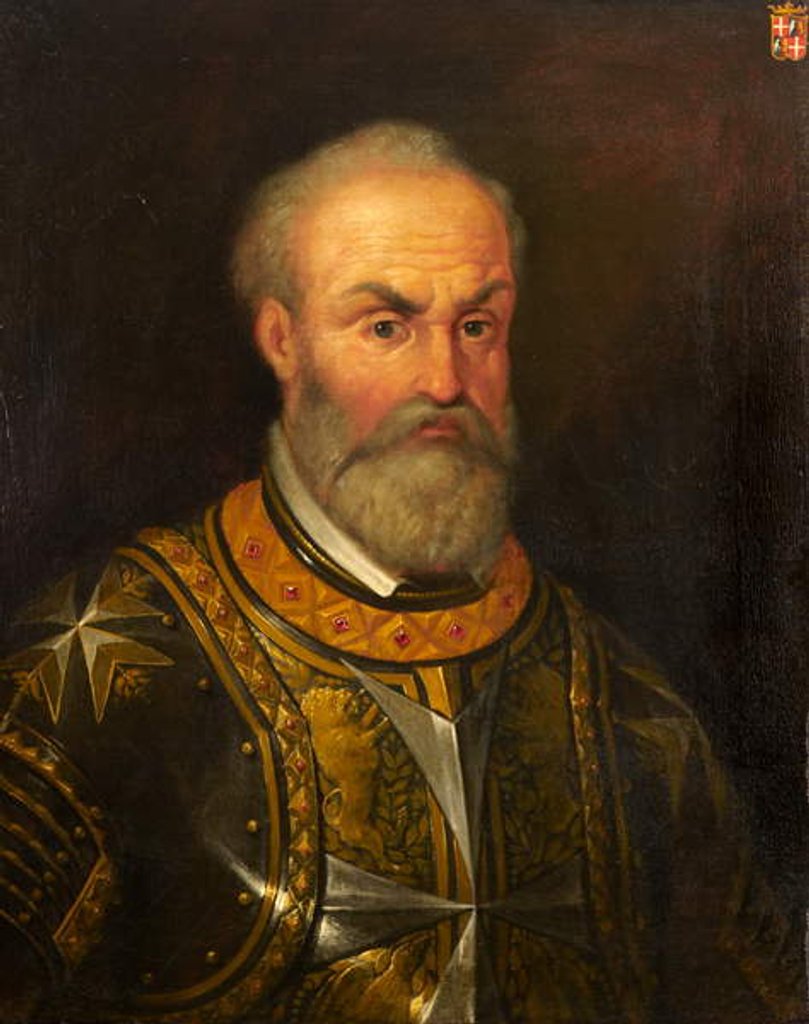 Detail of Grand master Jean de la Valette by Maltese School