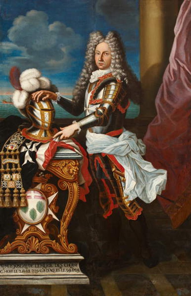 Detail of Joseph de Limerie des Choisy, 1729 by Maltese School