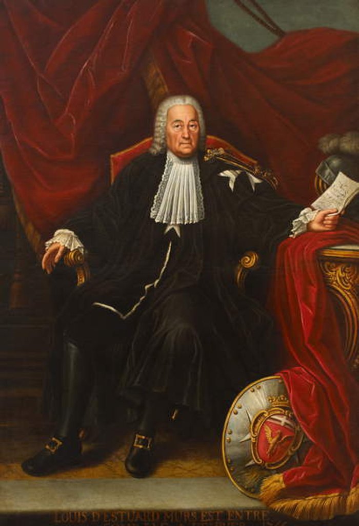 Detail of Louis d'Estuart, c.1755 by Maltese School