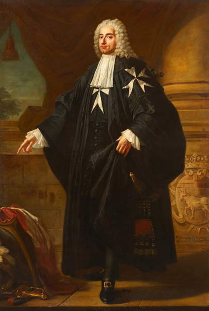 Detail of Jacques de Vachon Belmont, c.1760 by Antoine Favray