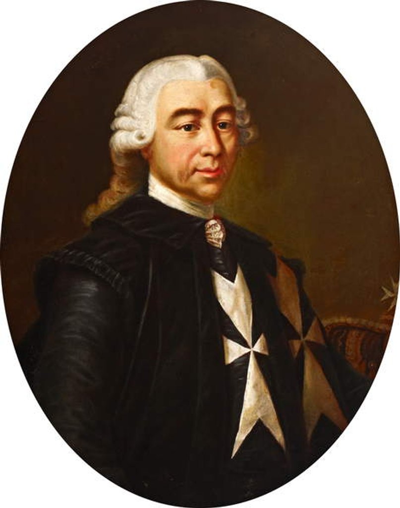 Detail of Grand Master Emmanuel de Rohan by Maltese School