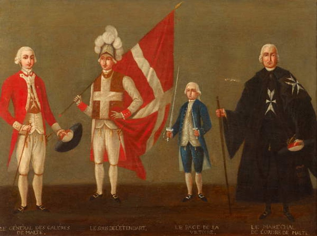 Detail of Dignitaries of the Order of St. John with Page of the Victory, c.1789-96 by Antoine de Favray