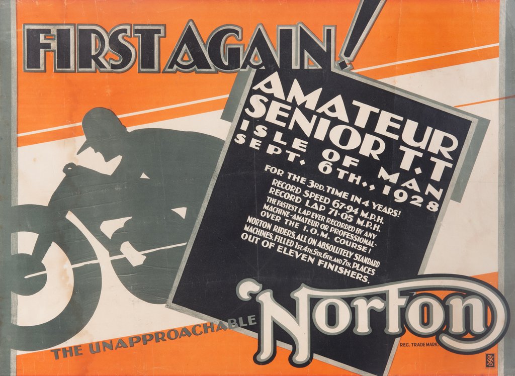 Detail of First again, the unapproachable Norton by Unknown