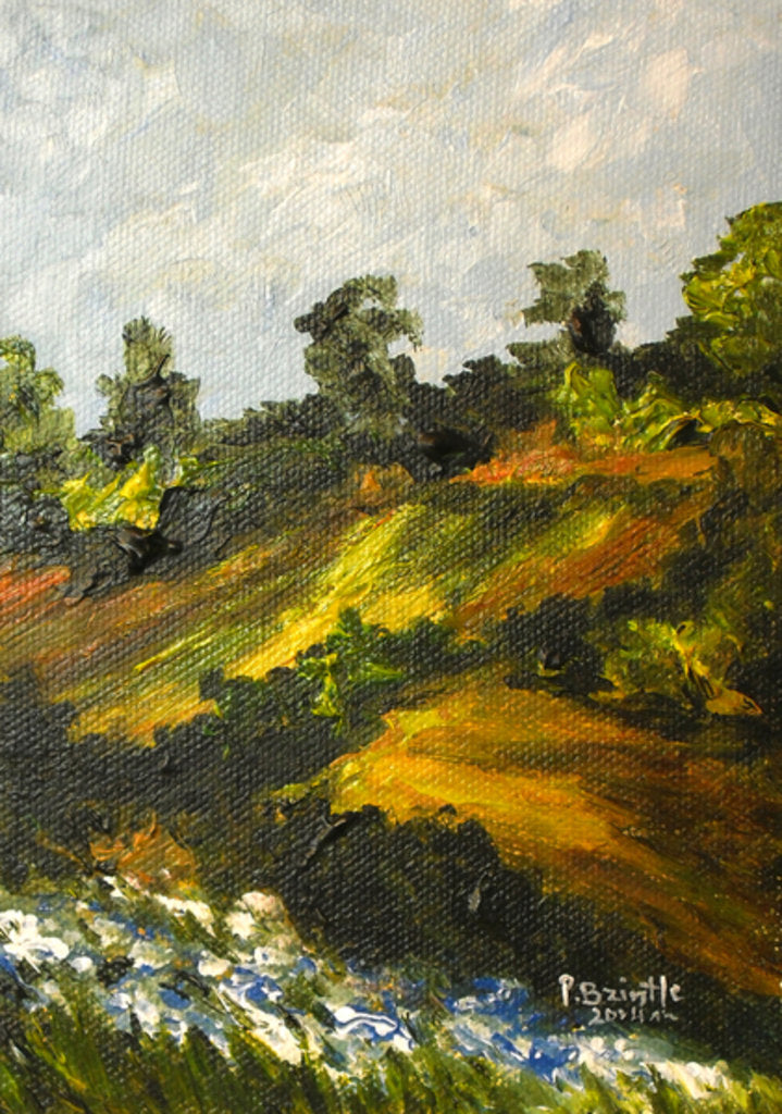 Detail of Bleuets a Trouin, 2014 by Patricia Brintle