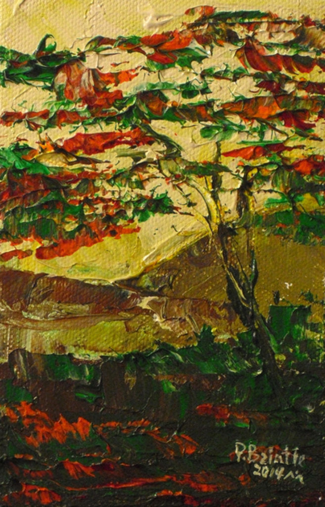 Detail of Flamboyant en fleur, 2014 by Patricia Brintle