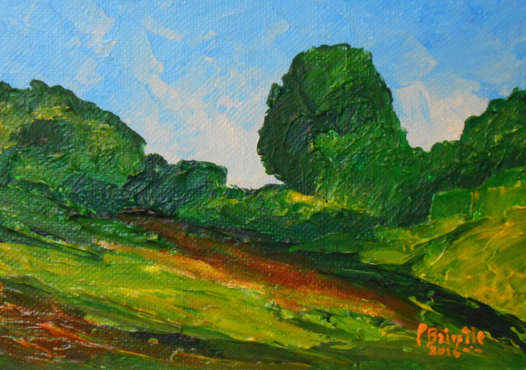 Detail of Plaisance surrounding, 2016 by Patricia Brintle