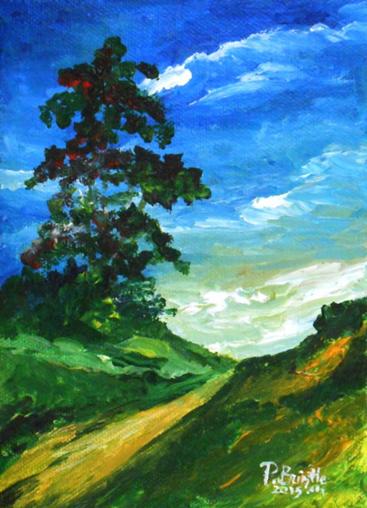 Detail of The old oak, 2015 by Patricia Brintle