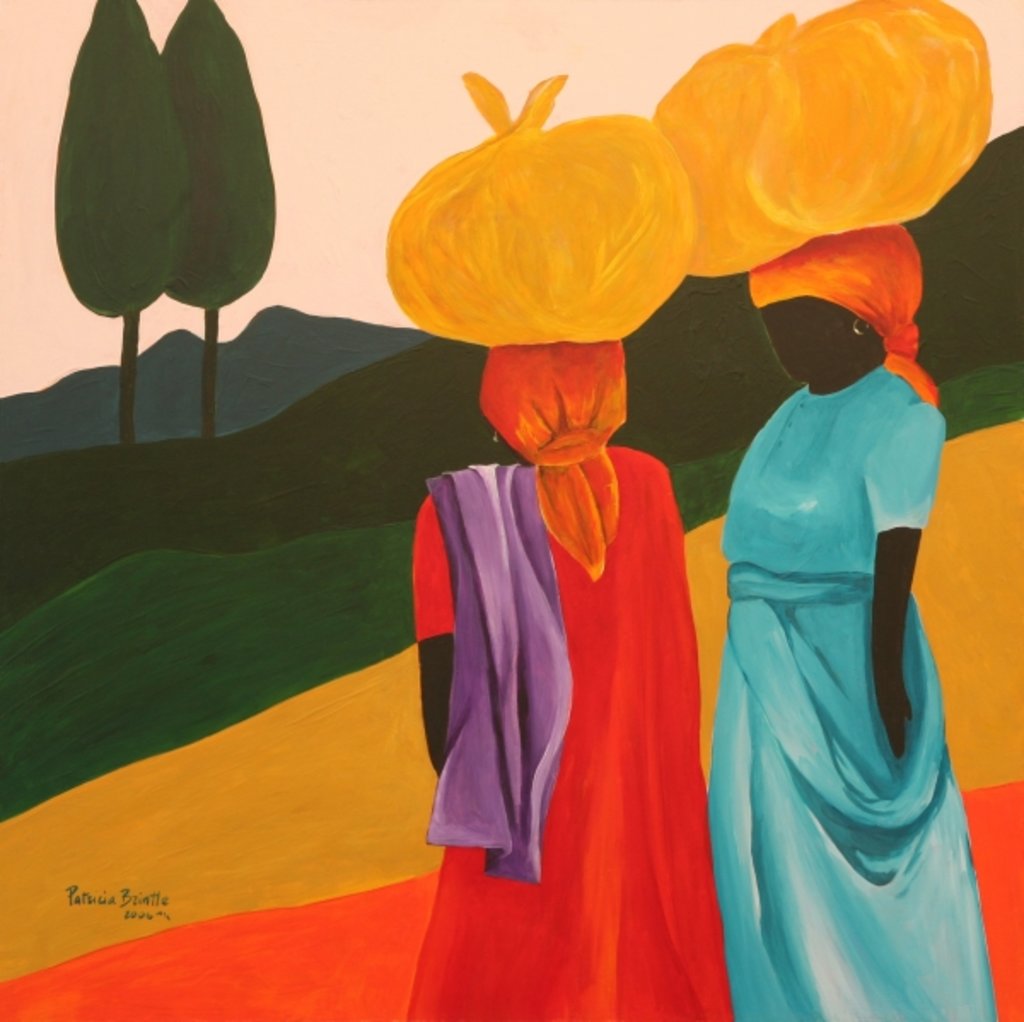 Detail of Friendly Encounter, 2006 by Patricia Brintle