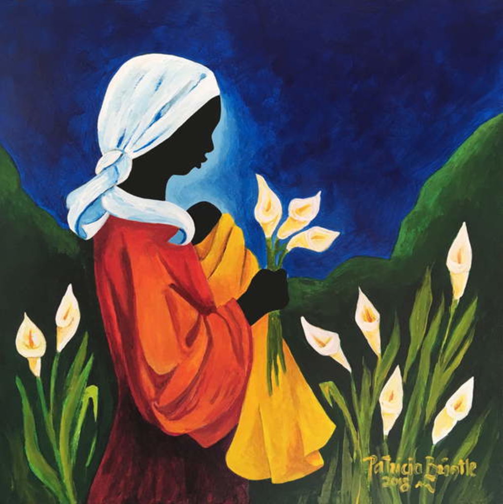 Detail of Madonna and Child of the Callas, 2018 by Patricia Brintle