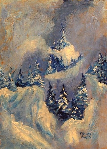 Detail of Big Horn Peak, 2009 by Patricia Brintle