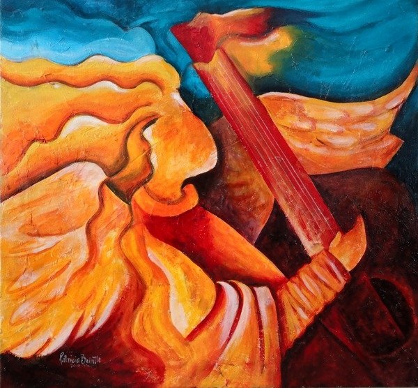 Detail of A song for Nicolette, 2001 by Patricia Brintle