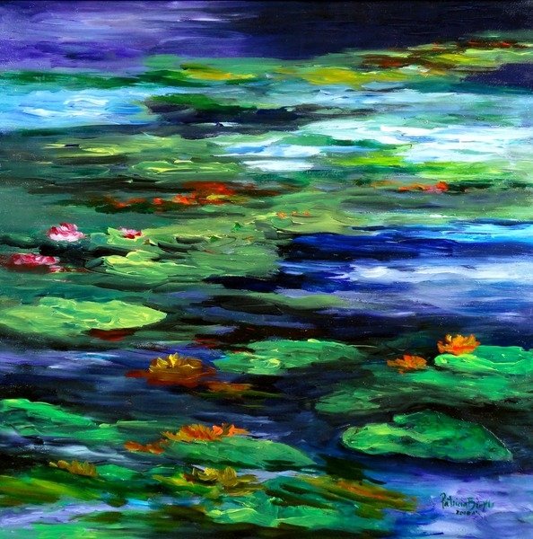 Detail of Water Lily Somnolence, 2010 by Patricia Brintle