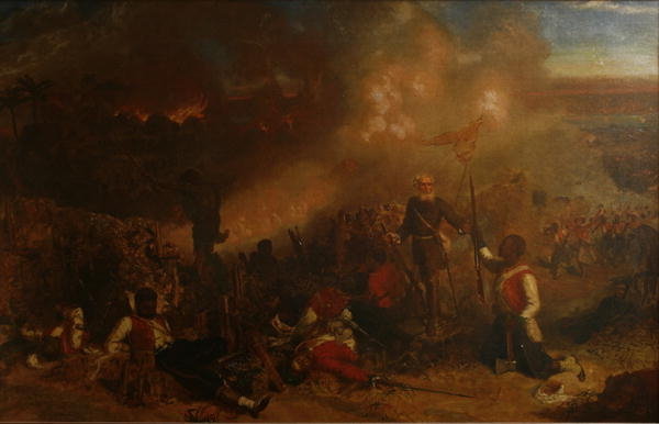 Detail of Battle of Tubabecelong, 1866 by Chevalier Louis-William Desanges