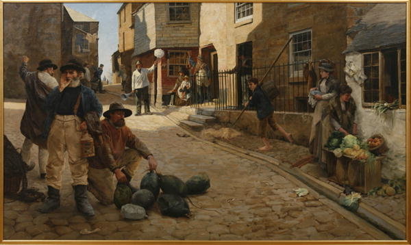Detail of Hevva Hevva!, 1889 by Percy Robert Craft