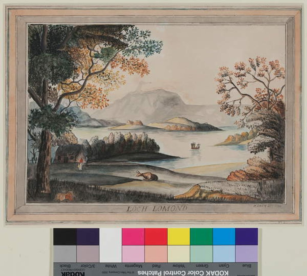 Detail of Loch Lomand by Humphry Davy