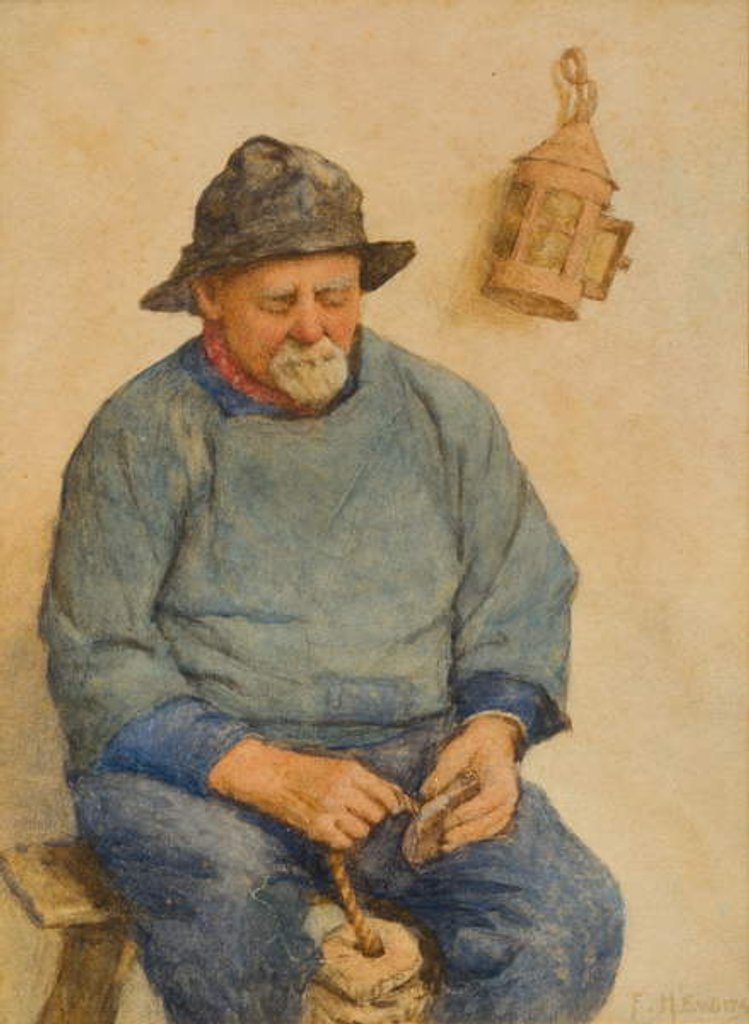 Detail of Fisherman with Corks by Frederick James McNamara Evans