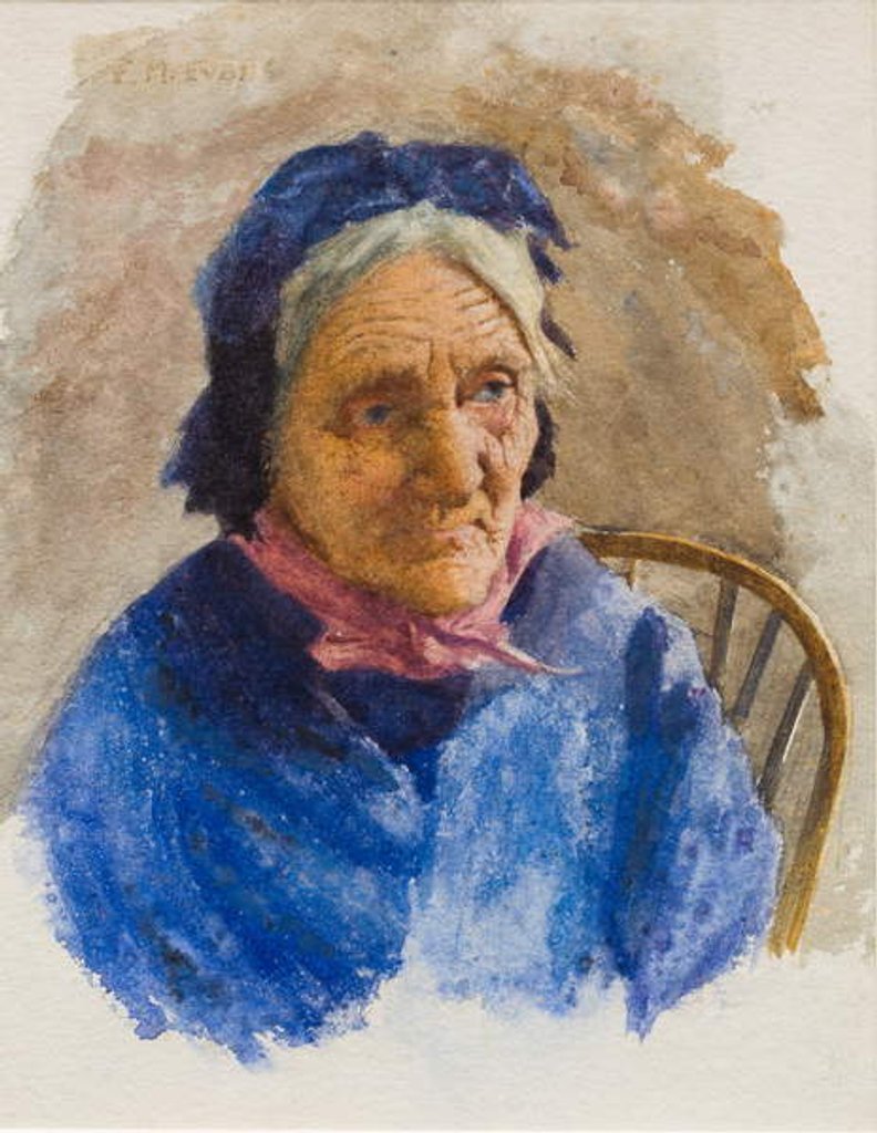 Detail of Old Fisherwoman by Frederick James McNamara Evans