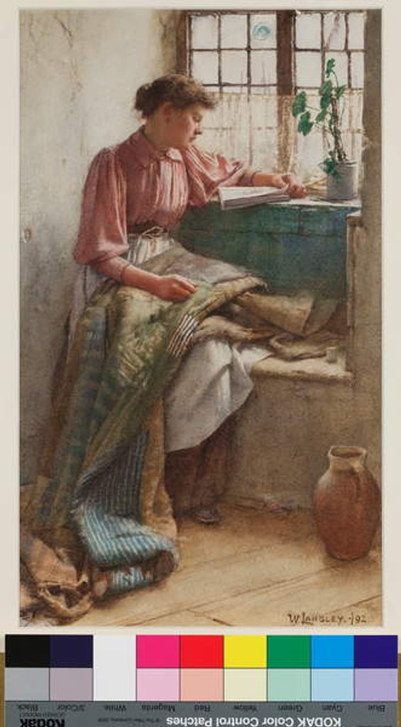 Detail of Idle Moments, 1892 by Walter Langley