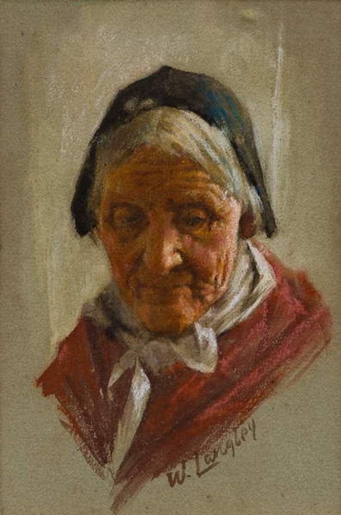 Detail of Old Lady by Walter Langley