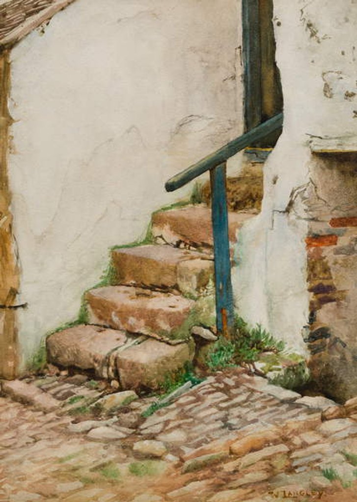 Detail of The Cottage Steps by Walter Langley