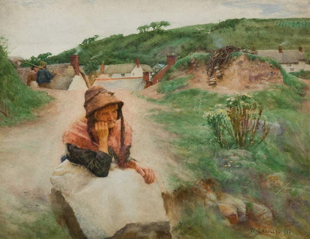 Detail of The Past, 1892 by Walter Langley