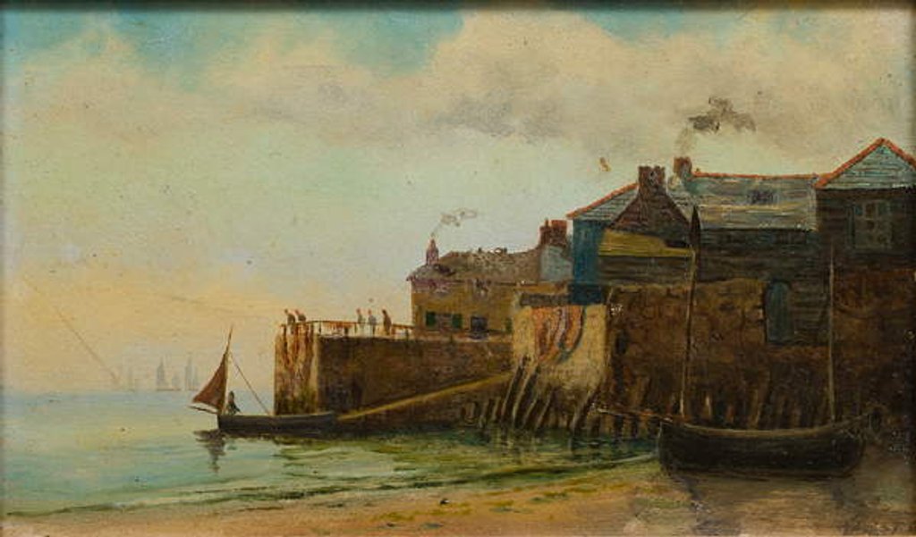 Detail of Keel Alley, Newlyn by Henry Martin