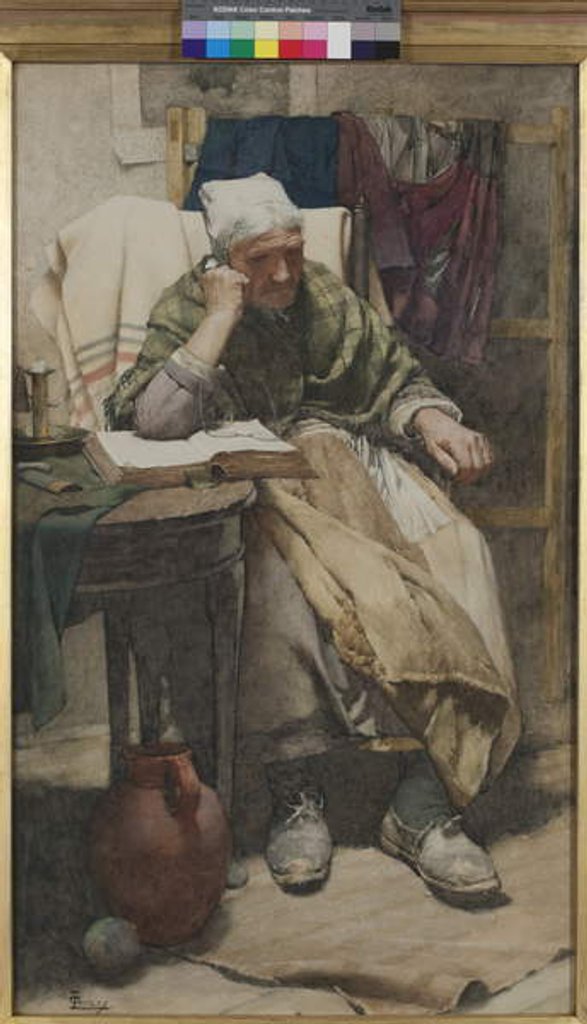 Detail of Time Moveth Not, Our Being 'Tis That Moves, 1882 by Walter Langley