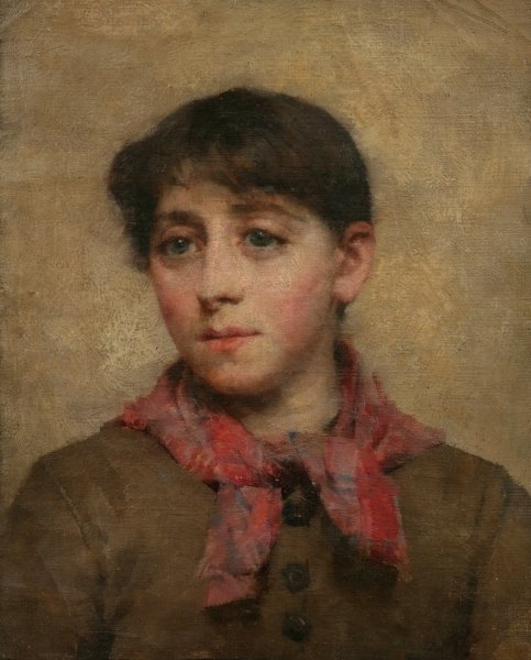 Detail of A Newlyn Maid by Elizabeth Adela Stanhope Forbes