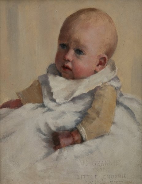 Detail of Crosbie as a Baby, 1887 by Norman Garstin